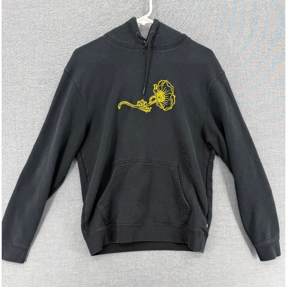 Nike SB Black Hoodie Pullover Mens S Flower Embroidered Graphic DH2923-010